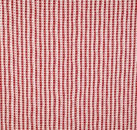 Lněná látka tisk motiv proužky/kostky