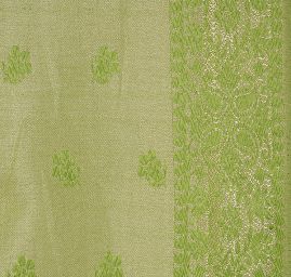 Žakárová látka jemná zelená