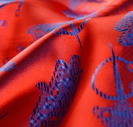 Látka brokát orientální motiv