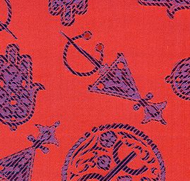 Látka brokát orientální motiv