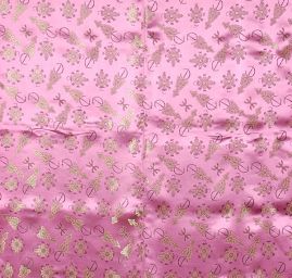 Brokát orientální motiv růžový