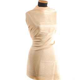 Žakárová látka jemná oranžová