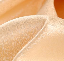 Žakárová látka jemná oranžová