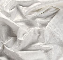 Žakárová látka bavlna směs geometrický motiv