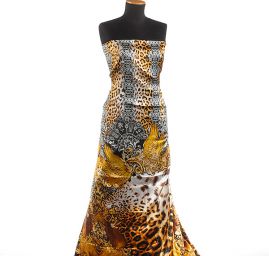 Hedvábný pružný satén kupón křídla