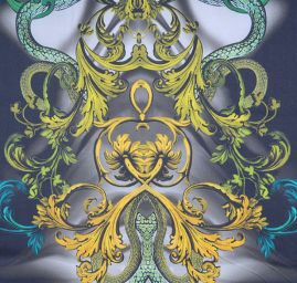 Hedvábný satén kolekce rok hada