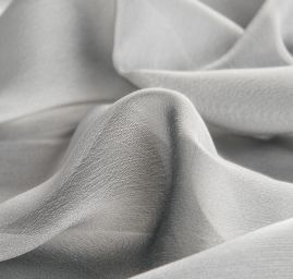 Šifon šanžán světle šedý