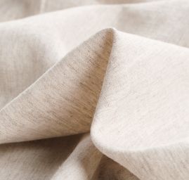 Len směs bavlna viskoza režný 206 cm šíře