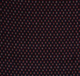 Viskozová šatová látka drobný vzor modrá