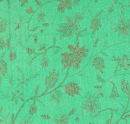 Brokát jemný květinový motiv zelený II.jakost