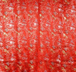 Látka brokát květinový motiv