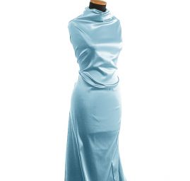 Pružný satén sv. modrý