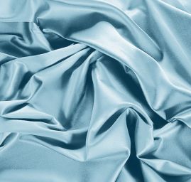 Pružný satén sv. modrý