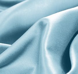 Pružný satén sv. modrý