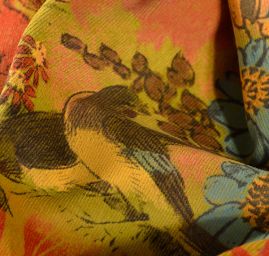 Pružný manšestr japonský motiv