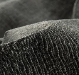 Pružná riflovina černočerný melír