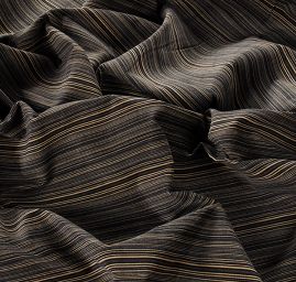 Manšestr pružný proužky temně modré