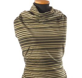 Manšestr pružný barevné proužky zelené