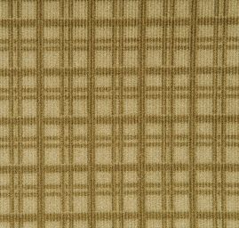 Manšestr nepružný káro olivově zelený