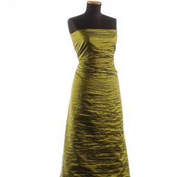 Taft kreš plastický šanžán žlutozelená