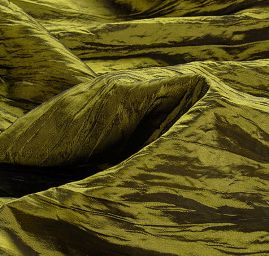 Taft kreš plastický šanžán žlutozelená