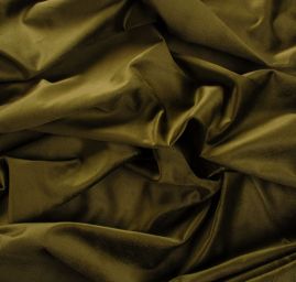Bavlněný samet khaki zelený