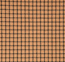 Látka na kostým vzor malé kostky světlá/tmavá hnědá