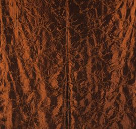 Vyšívaný taft jemný květinový motiv hnědý