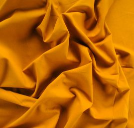 Bavlněná látka pružná imitace rifloviny okrová