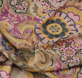 Šifon vzor fantazie květů