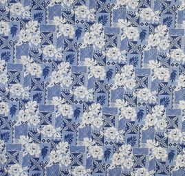 Bavlněná látka na šaty modrá