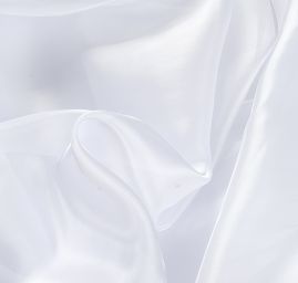 Organza perleťová bílá