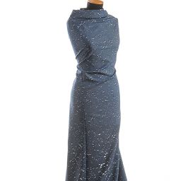 Riflovina s ažurou modrá/sv.modrá