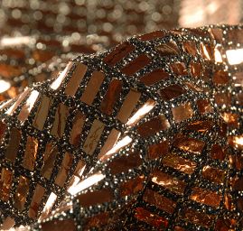 Úplet s flitry ve tvaru obdélníků