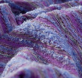 Látka Art Fabrics vlněné buklé fialová