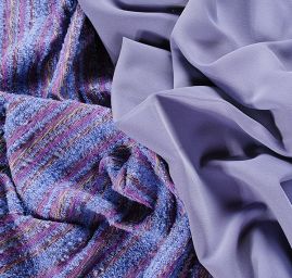 Látka Art Fabrics vlněné buklé fialová