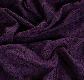 Kostýmová látka Art Fabrics černofialový melír