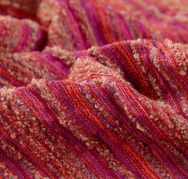 Látka Art Fabrics vlněné buklé růžová 