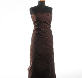 Replika historické látky Art Fabrics Medailon černohnědá