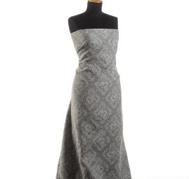 Replika historické látky Marlen Figaro šedá