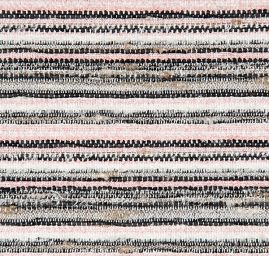 Látka Art Fabrics vlna směs proužky  růžová/černá