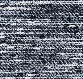 Látka Art Fabrics vlna směs buklé černá/bílá