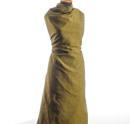 Kostýmová látka melír sv.zelená/černá Art Fabrics