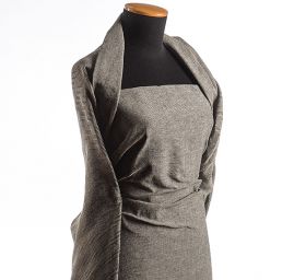 Kostýmová látka vzor rybí kost smetanová Art Fabrics