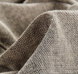 Kostýmová látka melír smetanová/černá Art Fabrics