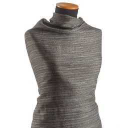 Len viskoza směs Art Fabrics proužek úzký zelený