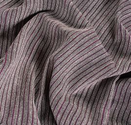 Len viskoza směs Art Fabrics proužek úzký fialový