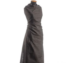 Len směs imitace buretu Art Fabrics hnědý