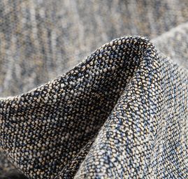 Kostýmovka imitace buretu Art Fabrics modrý melír