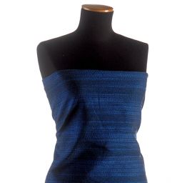 Kostýmová látka Art Fabrics imitace lnu modrá